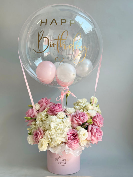 Floating Petals Hot Air Basket