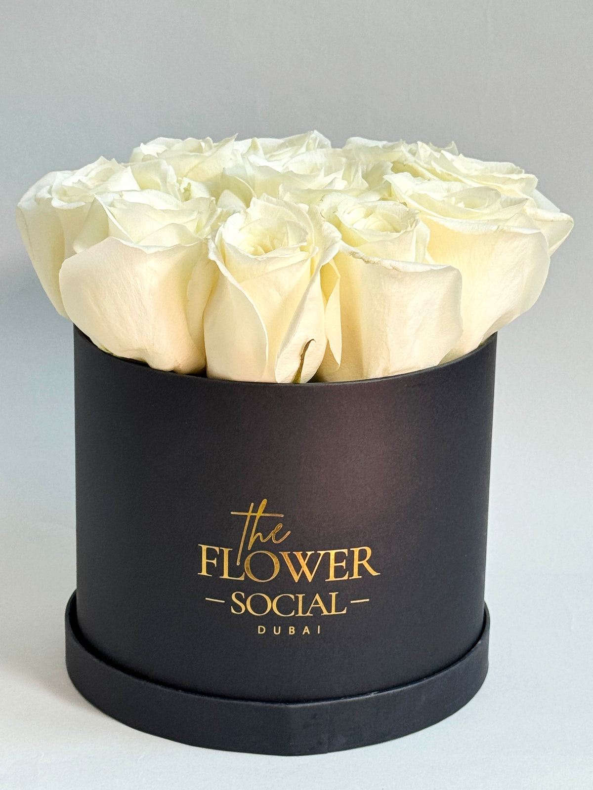 White Roses In Box White Light Roses Box – The Flower Social