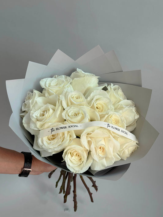 Classic White Roses